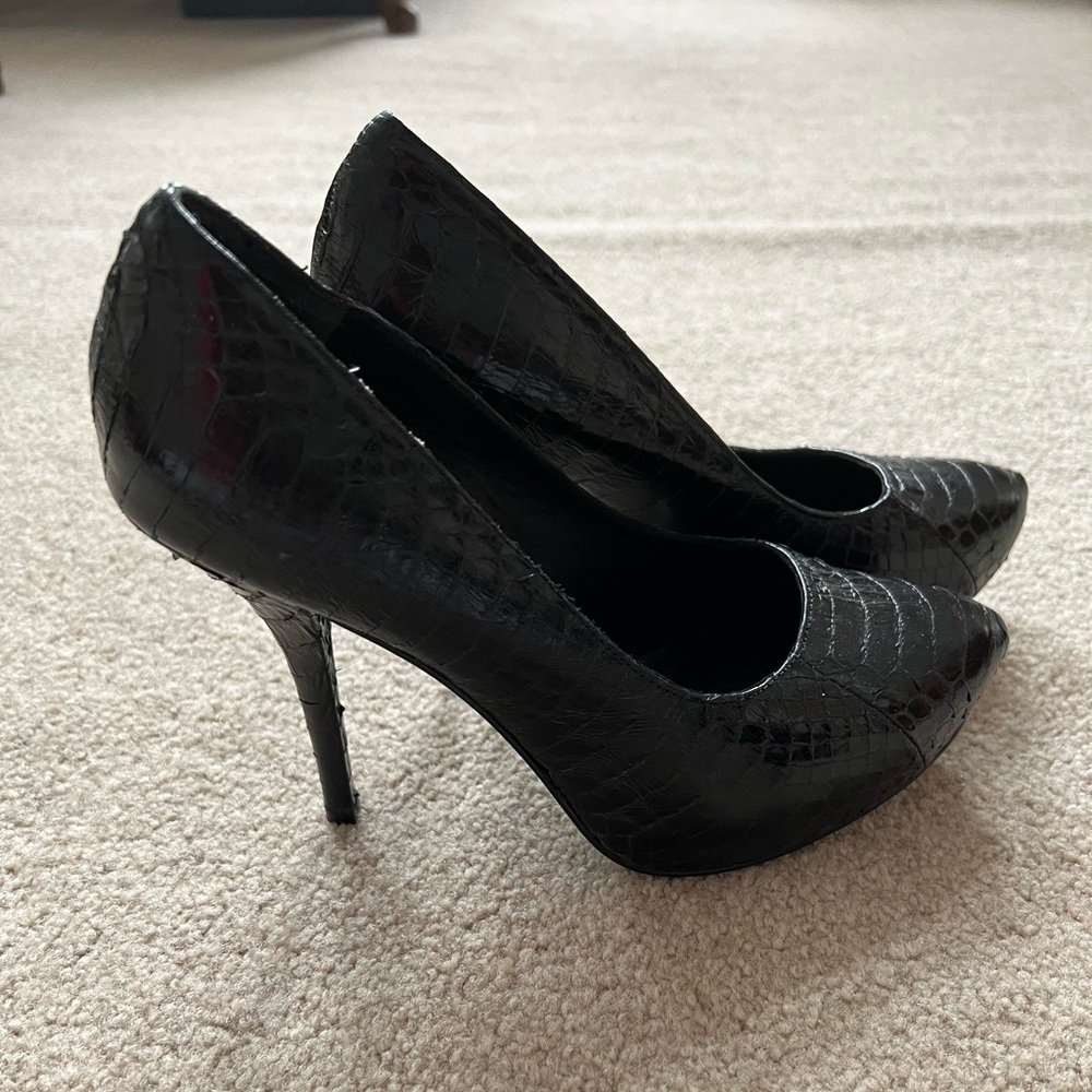 Elizabeth and James Croc Pumps